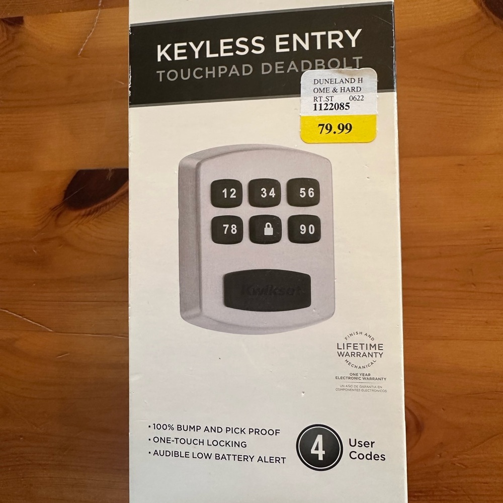 Kwikset keyless Entry Touchpad Deadbolt